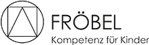 Logo von Froebel mit stilisiertem Schriftzug in Schwarz auf hellem Hintergrund.
